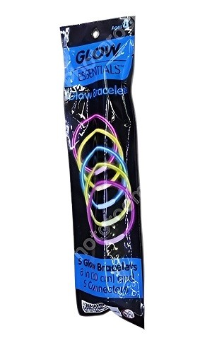 Аксесуари для свята/Хелловіна неон "Glow bracelets" 5шт/уп 20см R62605 (600уп) (шт)