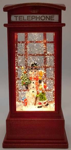 XMAS Новорічний нічник телефонна будка WDL-2102B 9,2 см (12) 10082 (шт)