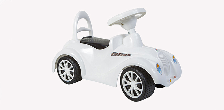 Машинка для катання РЕТРО біла 900 (шт.) ― Baby-Favorite.com