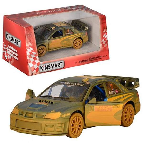 Модель легкова SUBARU IMPREZA WRC 2007 5'' KT5328WY Muddy метал.інерц.відкр.дв.кор./96/ (шт.)