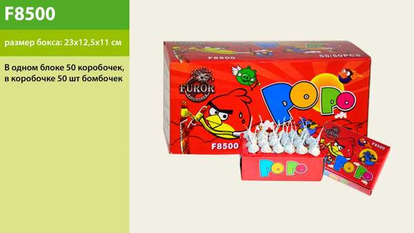 Бомбочки-часник F8500 (6уп по 50шт) в одному блоці 23,5*12,5*11см 50 пачок в пачці 50 бомбочок (шт.)