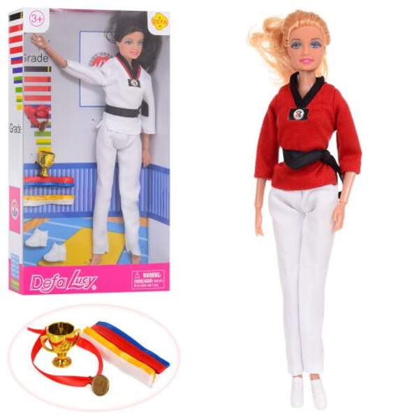 Лялька DEFA 8371-BF (48шт) шарнірна, 29см, кубок, медаль, 2 види, в кор-ці, 18,5-32,5-5см (шт.)