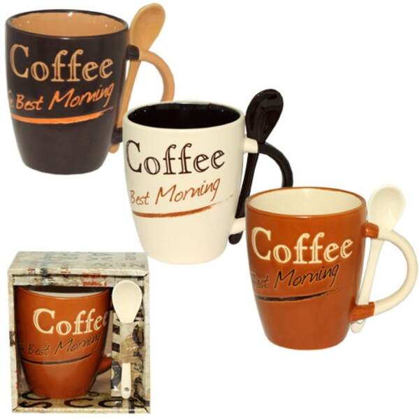 Чашка з ложкою 360мл Кращий ранок 2167-13 (шт.)