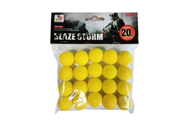 Пульки ZC05 (48шт) м'які кульки, 2см, 20шт, у кульку, 13-13-4см (шт.)