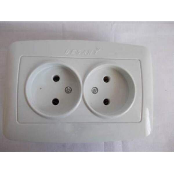 Розетка №D-308 внутр. подвійна (120/10) (шт.)