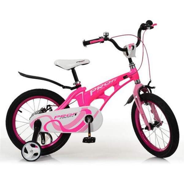 Велосипед дитячий PROF1 16д. LMG16203 (1шт) Infinity,магнез.рама,малиново-рожевий,дзвінок,дод.кол (шт.)