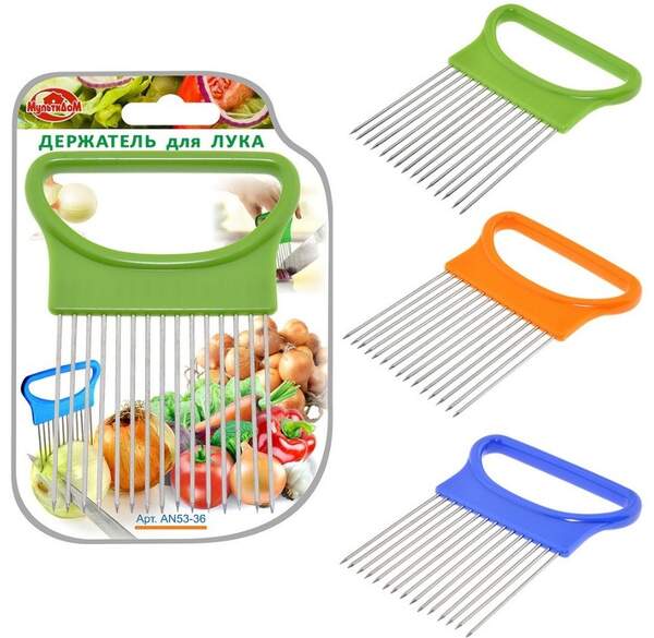 Тримач для цибулі №КСМ (КСМ-1) на листі 3кол (10,5*8)см 30шт в упак (600) (шт.)