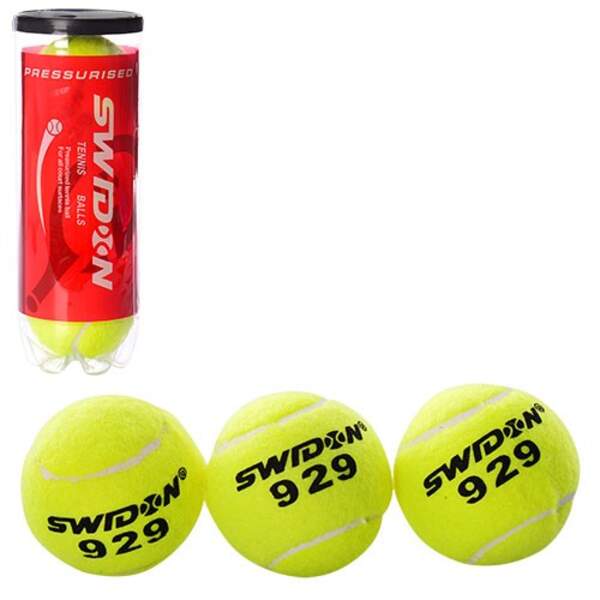 Теннисные мячи MS 1178 (40шт) 3шт, 6,5см, 1 сорт, 40% натур шерсть,трениров, в колбе,21-7,5-7,5см (шт.)