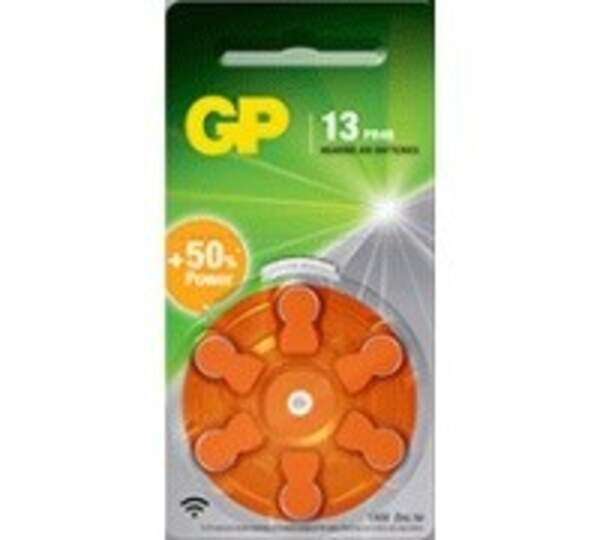Батарейка GP Zinc Air Button Cell 1.45V ZA13-D6 повiтр.-цинк.PR48, DA13X  д/сл.ап (Ціна за блістер) (шт.)