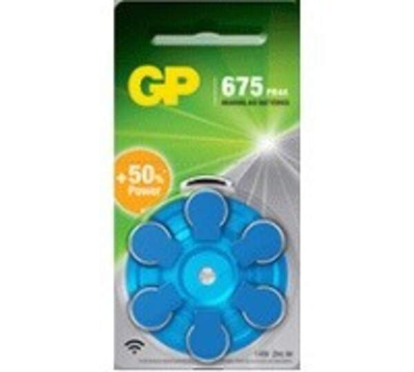 Батарейка GP Zinc Air Button Cell 1.45V ZA675F-D6.PR44, DA675X д/сл.ап(Ціна за блістер, 6 батарейок) (шт.)