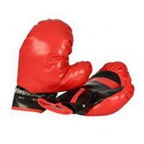 Боксерские перчатки M 1072-2 (200шт) 2шт, 22см,  на липучке, в кульке (шт.)