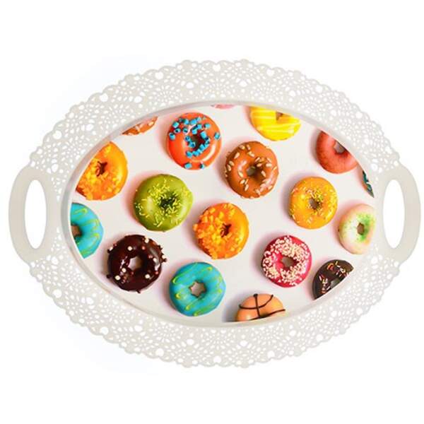 Піднос пластик овал "Ажур" 45*33см N01504 (80шт) (шт.)