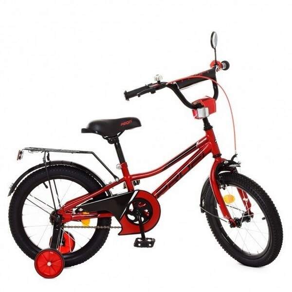 Велосипед дитячий PROF1 18д. Y18221 (1шт) Prime, червоний, дзвінок, дод. (шт.)