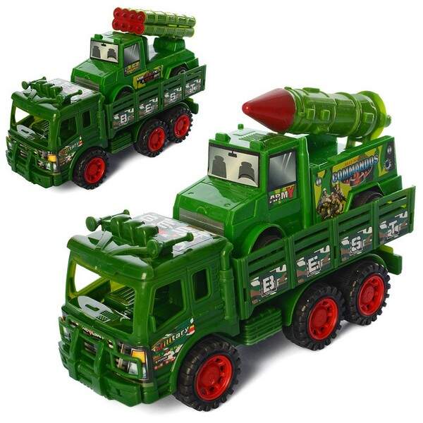 Военная машина 858-B20 (60шт) инер-я, трейлер, машинка, 2вида, в кульке, 20-13-7,5см (шт.)