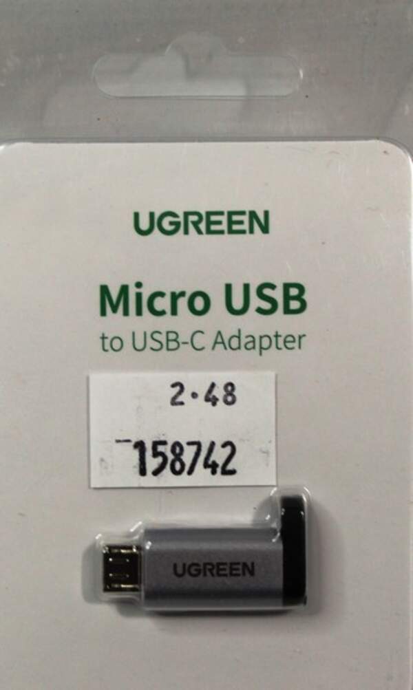 Адаптер UGREEN   US282 USB-C Female to Micro USB Male Adapter Gray  50590 (шт.)
