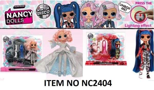 Ігровий набір лялька NC2404 (PG1703) (48шт/2) 2 види мікс, кор – 17.5*9.5*22.5 см, р-р іграшки – 17 (шт.)