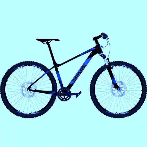 Велосипед SPARK LEGIONER 27.5" ал19" ам-локаут диск Shimano (Синий с голубым) 148444 (шт.)