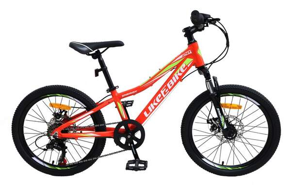 Велосипед підлітковий 2-х коліс. 20" A212003 (1шт) LIKE2BIKE Energy, колір Помаранчевий матовий, рам (шт.)