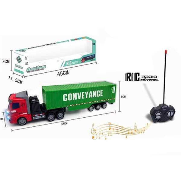 Трейлер AH999K-4D (16шт) р/у,аккум,34,5см,1:48, свет, рез.колеса,USBзар,в кор-ке, 49-11,5-7,5см (шт.)