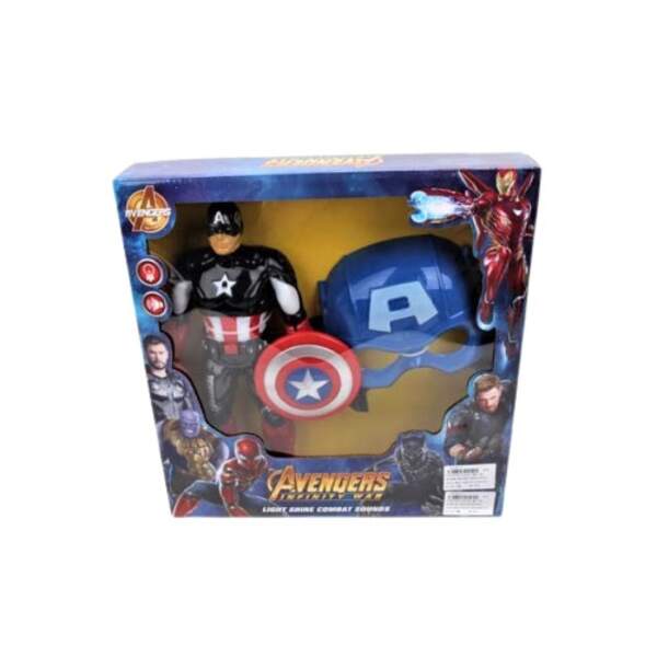 YJ422-MJ-2B КАПІТАН АМЕРИКА + МАСКА W / СВІТЛО Й БАТ к 48 шт розмір 34*6*34.5 (шт.)