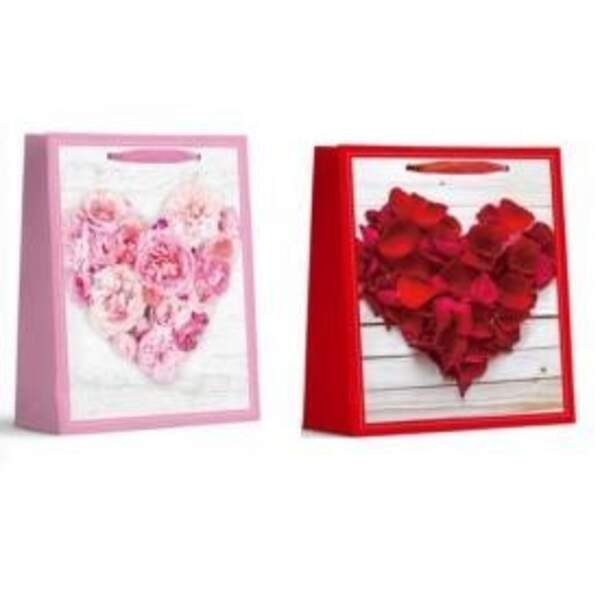 Пакет подарунковий паперовий XXL "Heart roses" 72*50*18см 88585-XXL (168шт) (шт.)