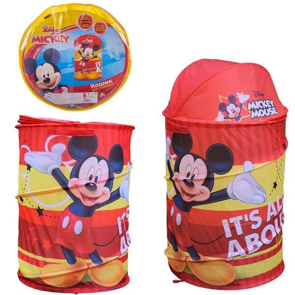 Корзина для игрушек D-3511 (24шт)  Mickey Mouse в сумке – 49*49*3 см, р-р игрушки – 43*43*60 см (шт.)