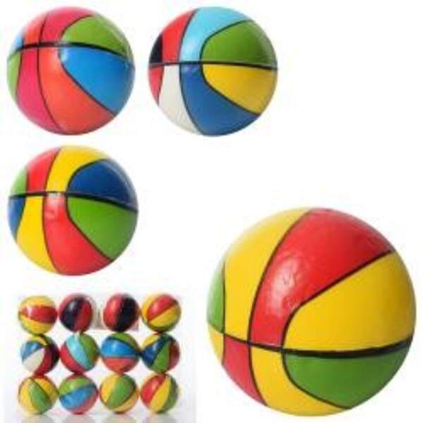 Мяч детский фомовый MS 3361-3 (360шт) 6,3см, 1вид, упаковка 12шт (шт.)
