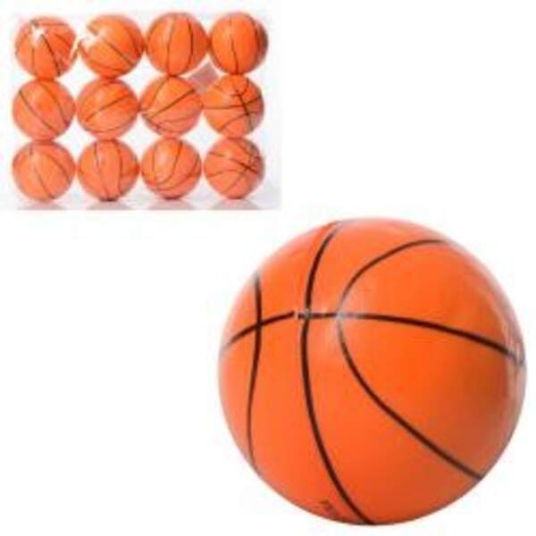 М'яч дитячий фомовий MS 3361-4 (360шт) 6,3см, баскетбол, 1вид, упаковка 12шт (шт.)