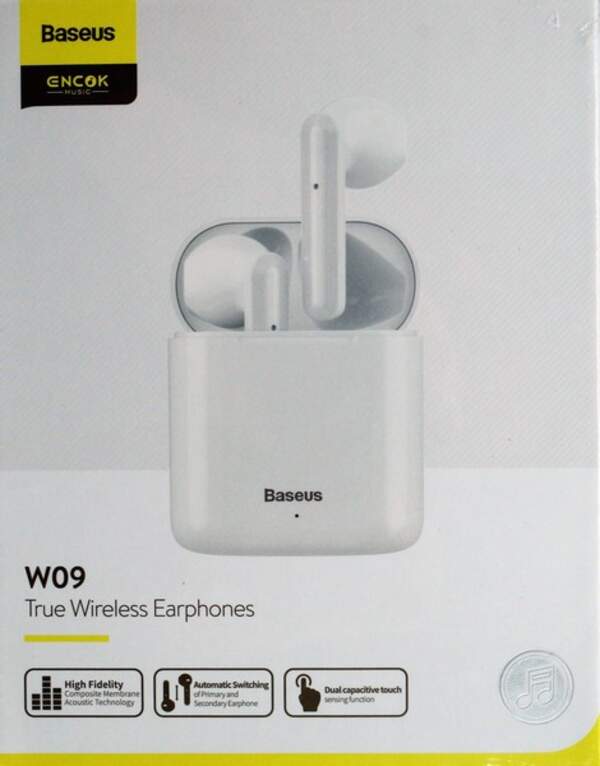 Навушники безпровідні TWS BASEUS Encok W09 Wireless  ( NGW09-02) (шт.)