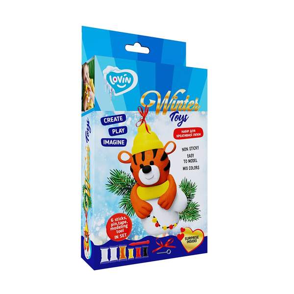 Набір для креативної ліпки ТМ Lovin Winter Toys Тигреня (12 шт/уп) 70096 (шт.)