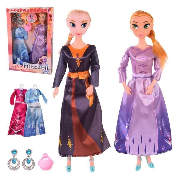 Лялька "Frozen" 400-4 /400-1(72шт/2) 2 види,сукня,сережки,сумка,в кор. 32,5*23,5*5 см (шт.)