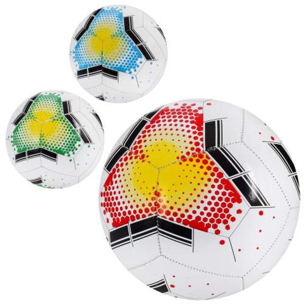 М'яч футбольний EV-3350 (30шт) розмір 5, ПВХ 1,8мм, 290-300г, 3 кольори, у кульку (шт.)