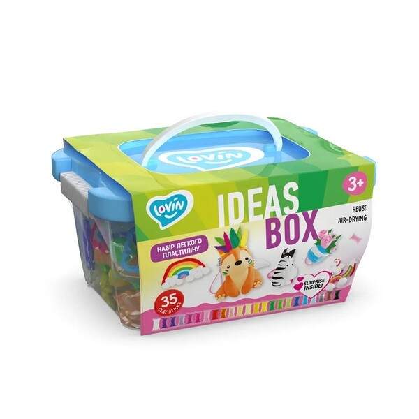 Ideas box TM Lovin Набір легкого стрибаючого ластиліну 70108 (6 шт) (шт.)