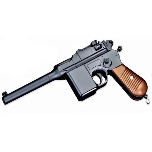 G12 Пістолет страйкбольний Маузер С 96 метал чорний 24шт (шт.)