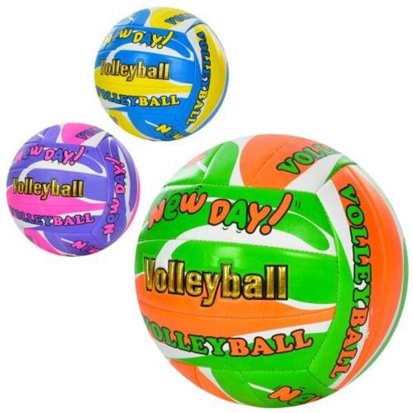 М'яч волейбольний MS 3544 (30шт) розмір 5, ПВХ, 280-3000г, 3 кольори, у кульку (шт.)