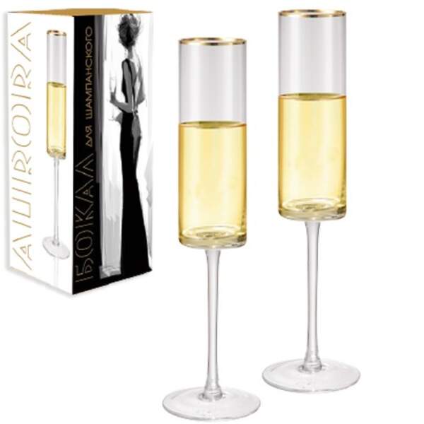 Келих для шампанського "Aurora" 180мл (ціна за набор 4шт) 7051-00 (шт.)
