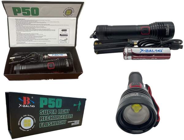 Ліхтарик ручний BL-P02-P50 18650 battery (120) 2439 (шт.)