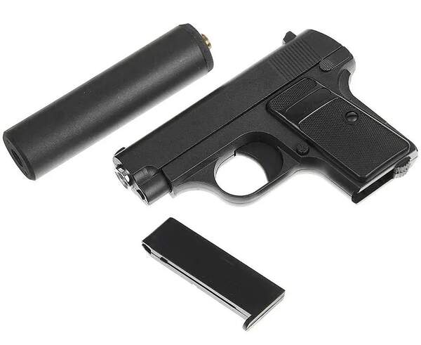 G1 Пістолет страйкбольний GALAXY COLT25 МЕТАЛ чорний (шт.)