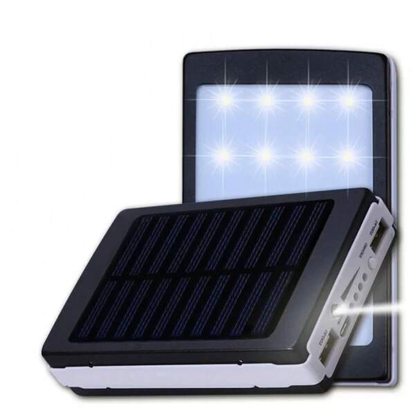Моб. Зарядка POWER BANK Metal+LED Solar 90000mah (реал. 4800) (100) 4531 (шт.)