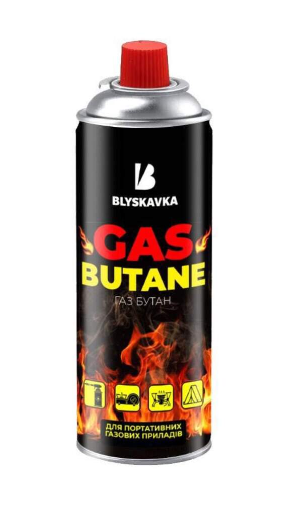 Газ для портативних газових приладів BUTANE Blyskavka (24) (шт.)