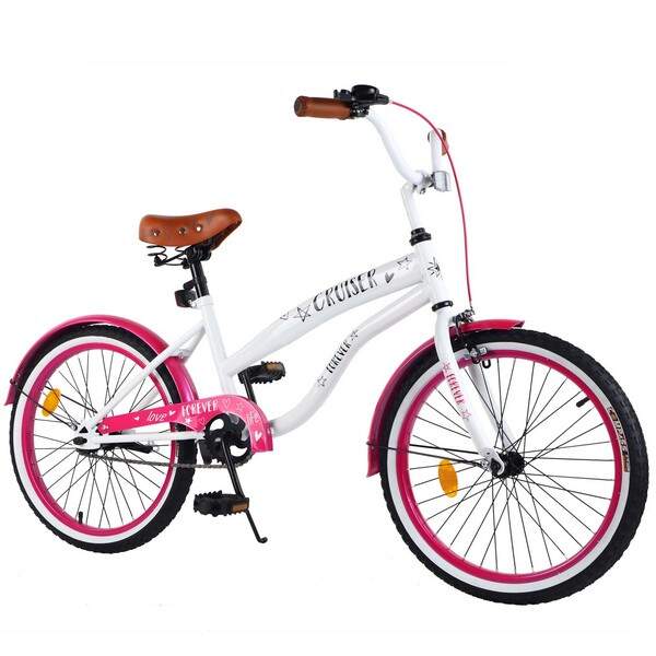 Велосипед CRUISER 20' T-22036 white+crimson /1/ (шт.)