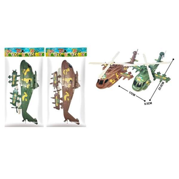 Іграшка Вертоліт 218 (180шт) на запуску, 24,5см, 2 кольори, в кульку, 14-28-6см (шт.)