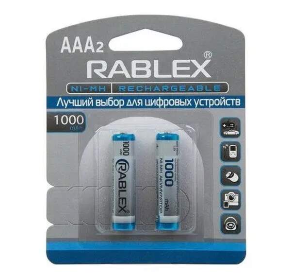 Акум.Rablex HR03 1000mAh blister/2pcs/24/240 (шт.)