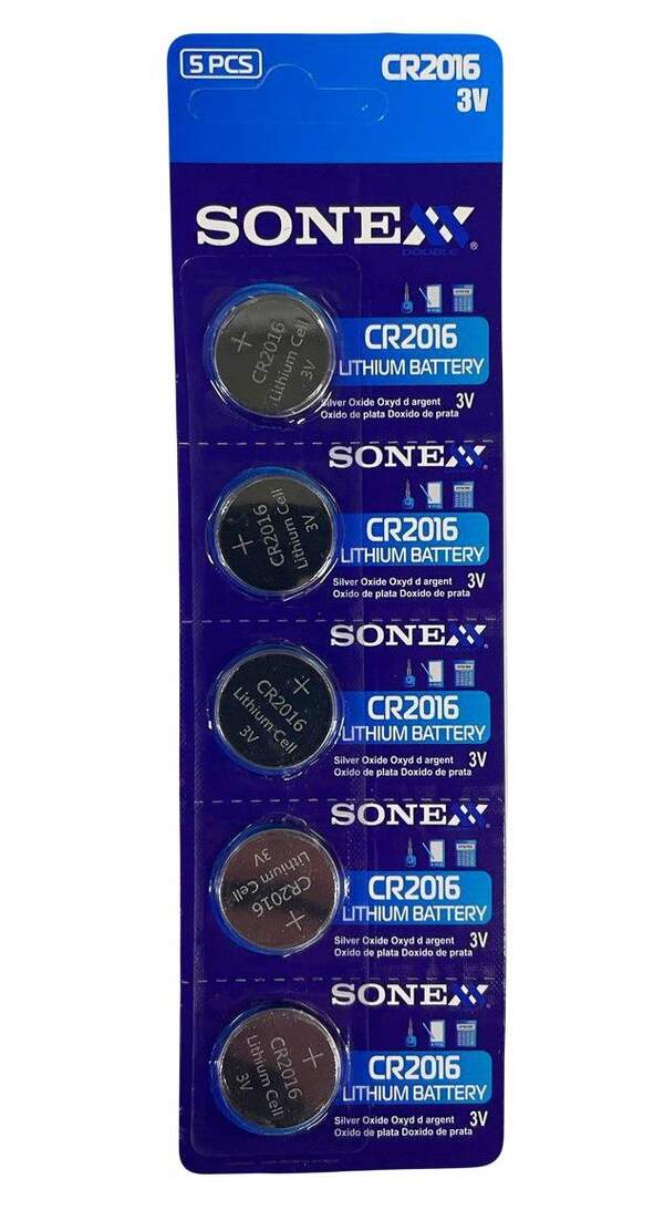 Sonex CR2016 3 V blister card/5 pcs (шт.)