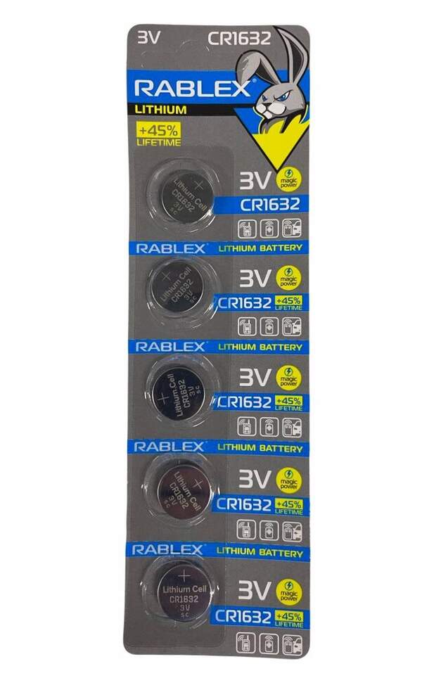 Rablex CR1632 3V blister card/5 pcs/100/2000/ (шт.)