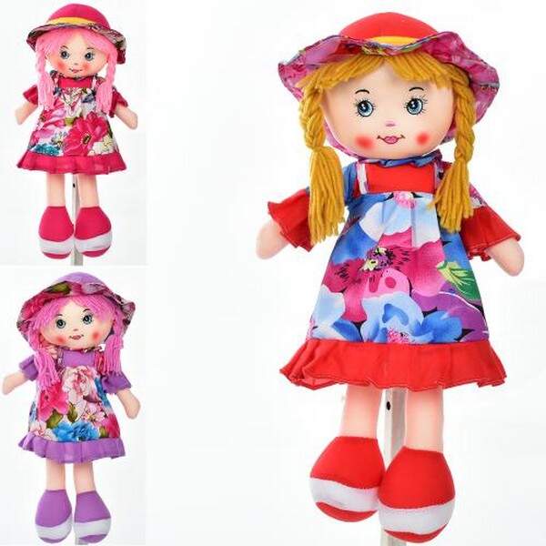 Лялька WW091507 (42шт) 47см, м'яконабивна, 3 кольори, в кульку, 24-47-11см (шт.)