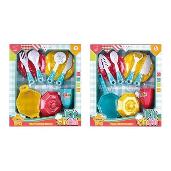 Набір посуду 351B (108шт) кастрюля, сковорода, тарелки, ложка, вилка, 2 види, в кор-ці, 21,5-25-4см (шт.)