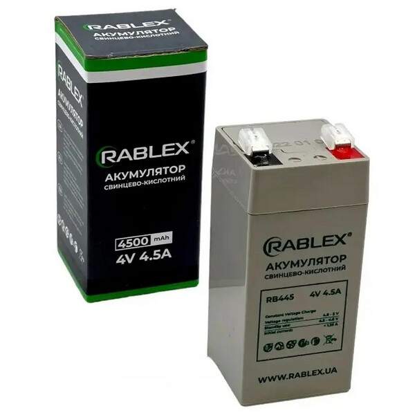 Акамулятор Rablex 4v-4.5Ah (RB445) /40 (шт.)