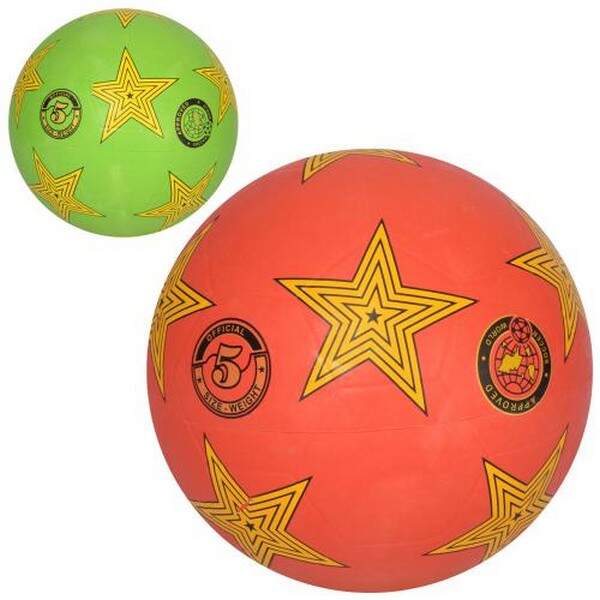 М'яч футбольний VA 0078 (30шт) розмір 5, гума, гладкий, 380-400г, 2 кольори, кул. (шт.)