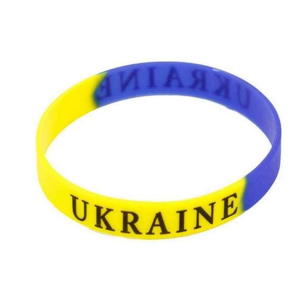 Браслет силіконовий "Прапор України" (5000) лише по упаковці 100 шт (шт.)